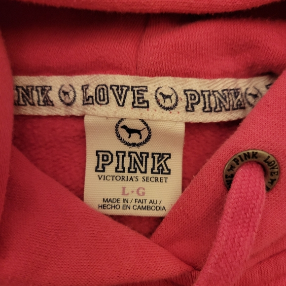 Y2K Victoria's Secret LOVE PINK Hoodie|Large|Pink In Color - Picture 3 of 5